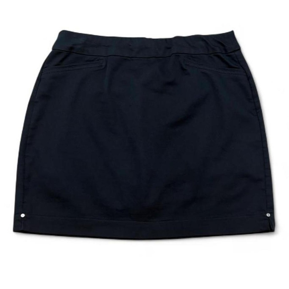 Mini Skort "Effortless Stretch" Black Minimalist Gorpcore Croft & Barrow 8 Reg